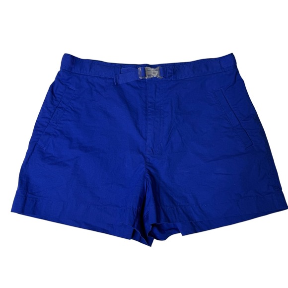 Ralph Lauren Blue Shorts Buckle Waist‎ Casual Summer Womens Size 8 - Picture 1 of 9